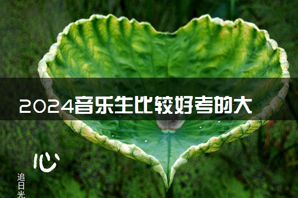 2024音乐生比较好考的大学有哪些 有什么出路