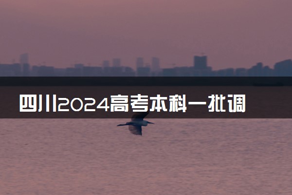 四川2024高考本科一批调档线最新出炉