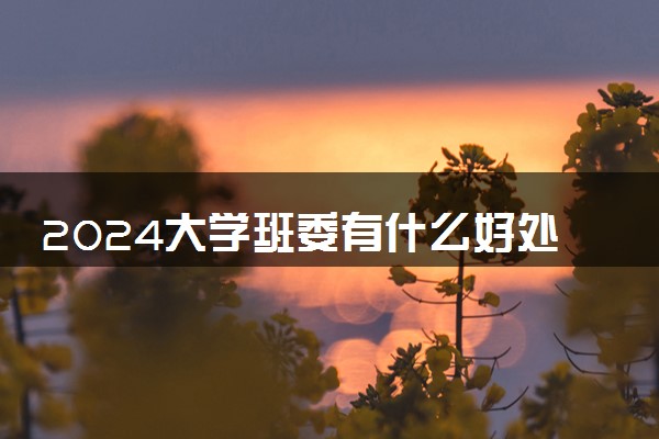 2024大学班委有什么好处 有必要竞选吗