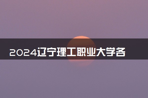 2024辽宁理工职业大学各省录取分数线是多少 附历年最低分