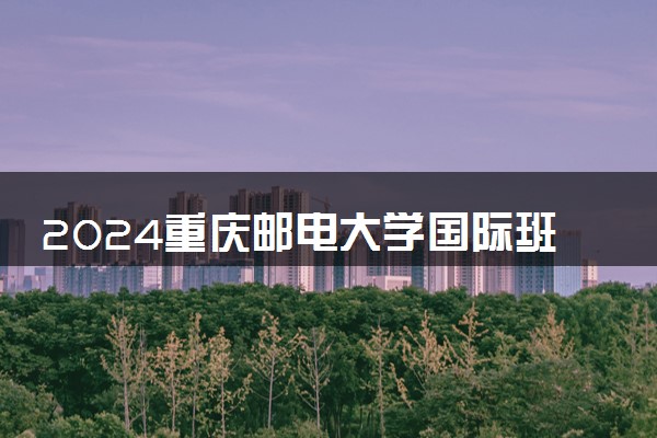 2024重庆邮电大学国际班怎么样 值得读吗