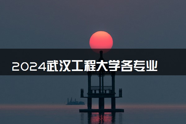 2024武汉工程大学各专业考研分数线一览表 历年复试线汇总