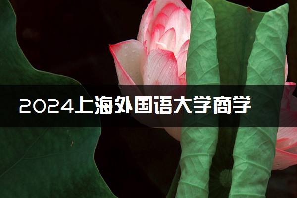 2024上海外国语大学商学院留学好吗 认可度高吗