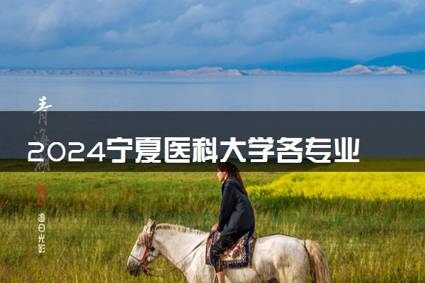 2024宁夏医科大学各专业考研分数线一览表 历年复试线汇总