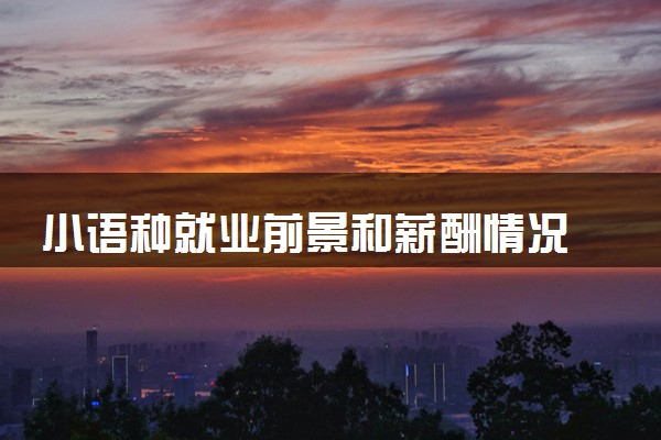 小语种就业前景和薪酬情况 好找工作吗