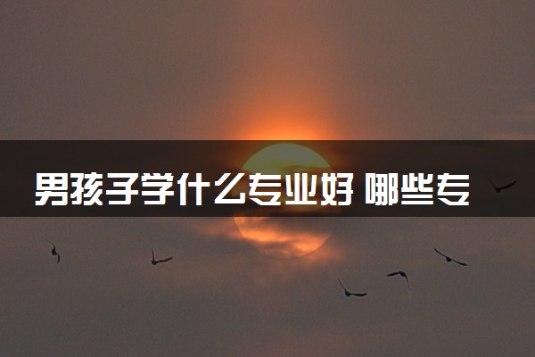 男孩子学什么专业好 哪些专业吃香