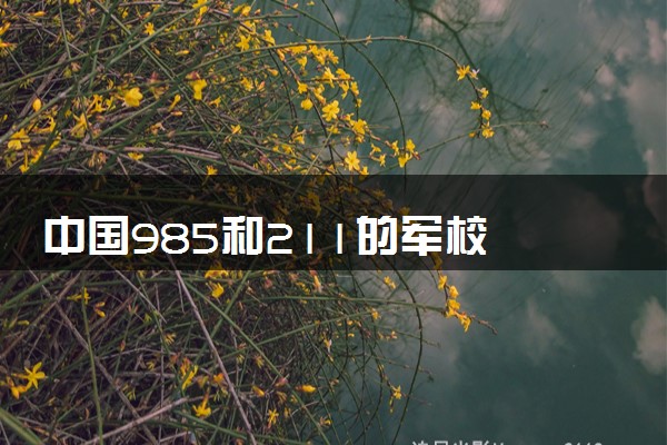 中国985和211的军校 什么学校实力强