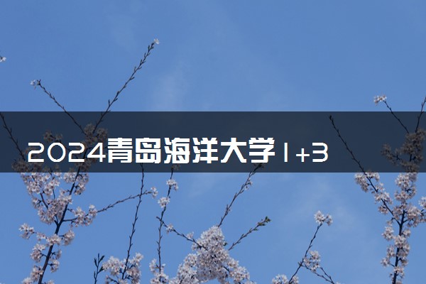 2024青岛海洋大学1+3学费 一年大概需要多少钱