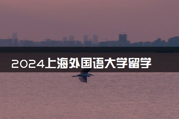 2024上海外国语大学留学2+2在哪个校区上课