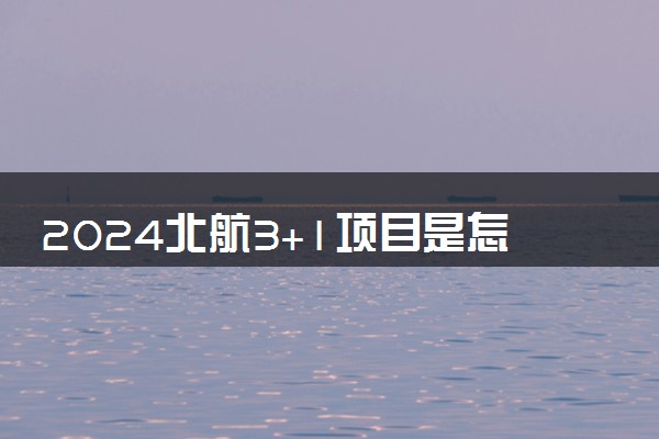 2024北航3+1项目是怎么回事 国家承认学历吗