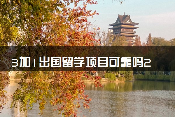 3加1出国留学项目可靠吗2024 学历的国内认可度如何
