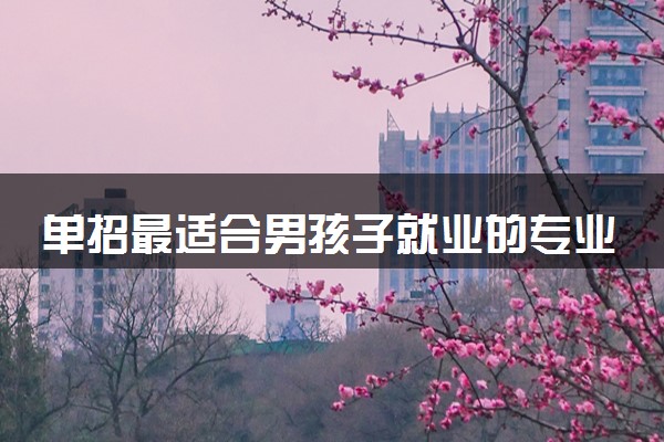 单招最适合男孩子就业的专业 哪些专业前景好