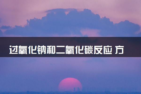 过氧化钠和二氧化碳反应 方程式是什么