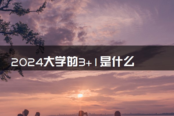 2024大学的3+1是什么意思 值得报考吗