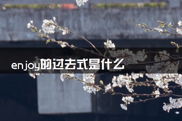 enjoy的过去式是什么 有哪些用法