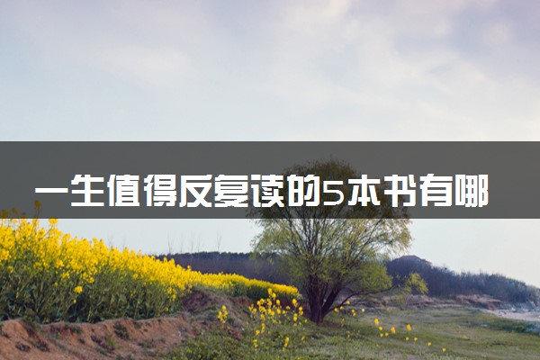 一生值得反复读的5本书有哪些 哪些书值得读
