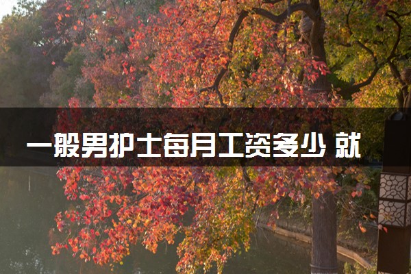 一般男护士每月工资多少 就业前景好不好