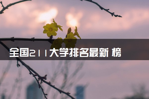 全国211大学排名最新 榜单排行【完整版】