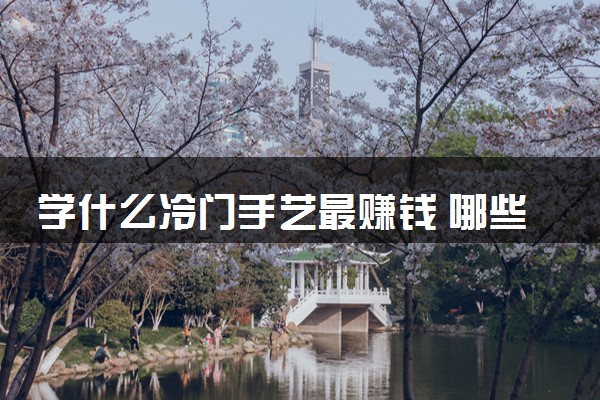 学什么冷门手艺最赚钱 哪些手艺好学前景好