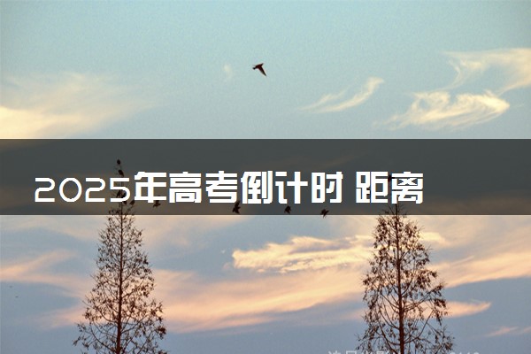 2025年高考倒计时 距离高考还有多少天