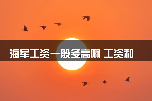 海军工资一般多高啊 工资和职务有关吗