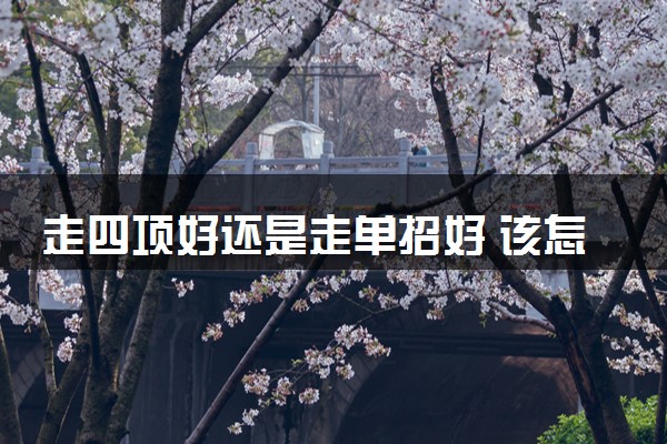 走四项好还是走单招好 该怎么选择
