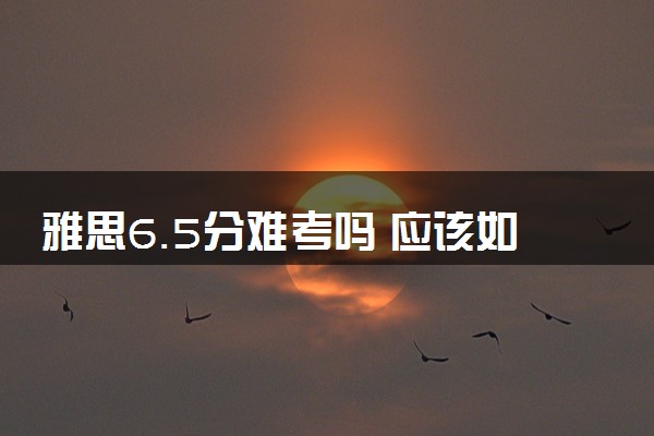 雅思6.5分难考吗 应该如何备考