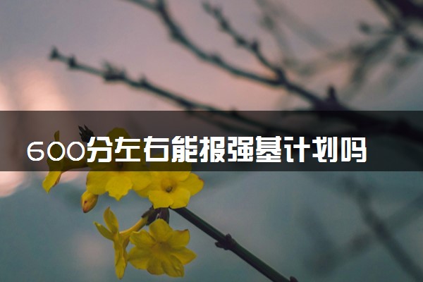 600分左右能报强基计划吗 什么样的学生适合报考