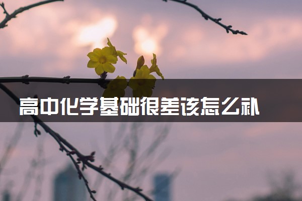 高中化学基础很差该怎么补 有什么补救方法