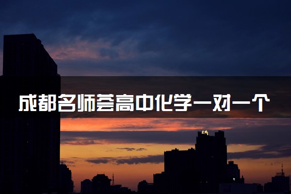 成都名师荟高中化学一对一个性化课程