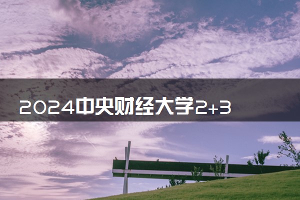 2024中央财经大学2+3与4+1的区别 有哪些不同