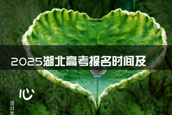 2025湖北高考报名时间及手机端报名入口 具体报名步骤