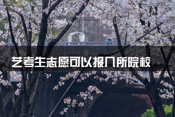 艺考生志愿可以报几所院校 怎么报考志愿