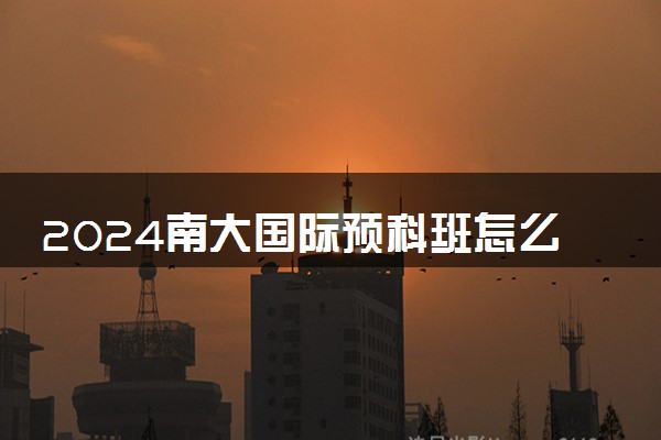 2024南大国际预科班怎么样 是靠谱的选择吗