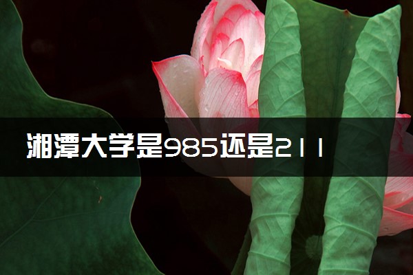 湘潭大学是985还是211 学校怎么样