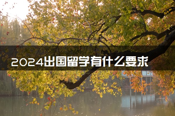 2024出国留学有什么要求吗 有年龄限制吗