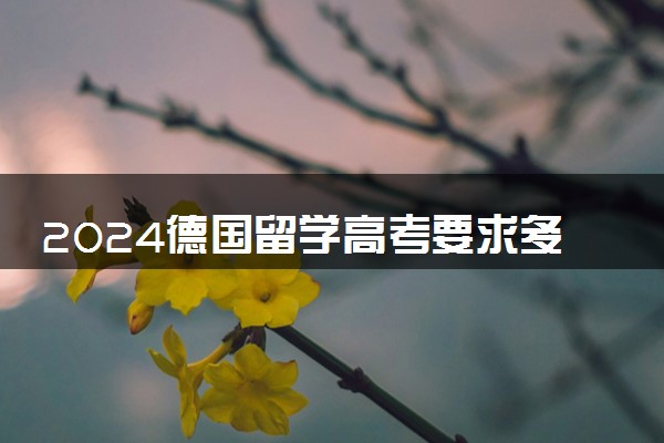 2024德国留学高考要求多少分 成绩有效期多久