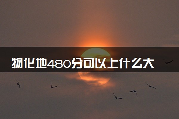 物化地480分可以上什么大学 报哪些专业好