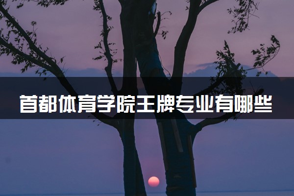首都体育学院王牌专业有哪些 比较好的专业推荐