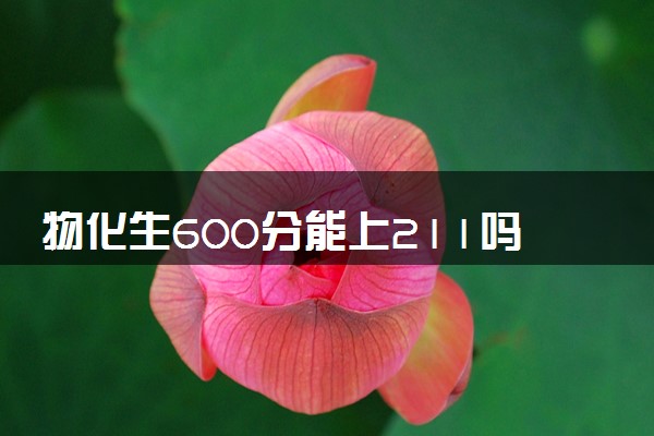 物化生600分能上211吗 可能性大吗