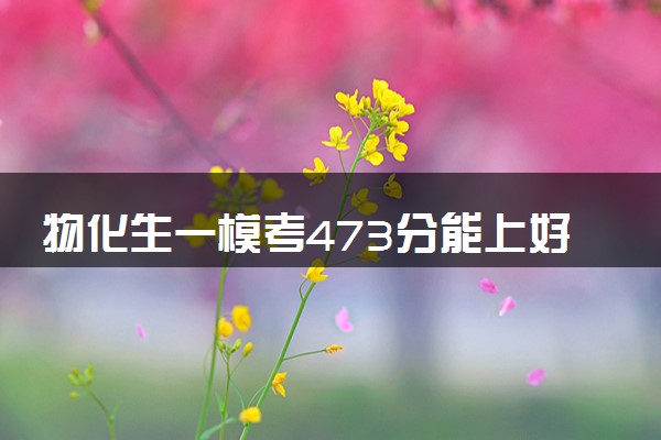 物化生一模考473分能上好二本吗 考后如何复习