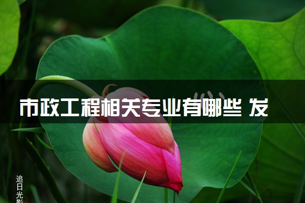 市政工程相关专业有哪些 发展前景好吗
