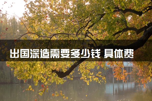 出国深造需要多少钱 具体费用一览表