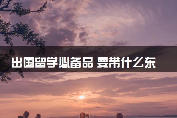 出国留学必备品 要带什么东西