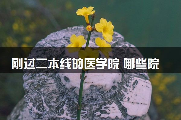刚过二本线的医学院 哪些院校适合捡漏