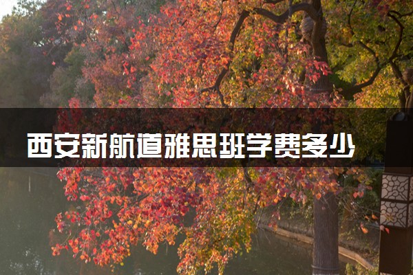 西安新航道雅思班学费多少