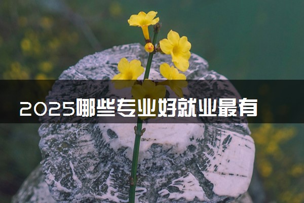 2025哪些专业好就业最有前景 什么专业热门吃香
