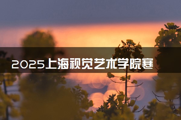 2025上海视觉艺术学院寒假放假及开学时间 一共放多少天