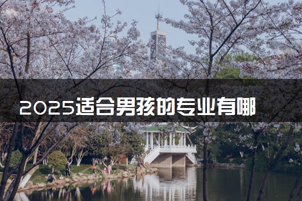 2025适合男孩的专业有哪些 什么专业吃香有前途