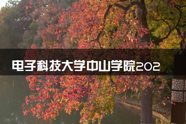 电子科技大学中山学院2024年各省录取分数线 多少分能考上